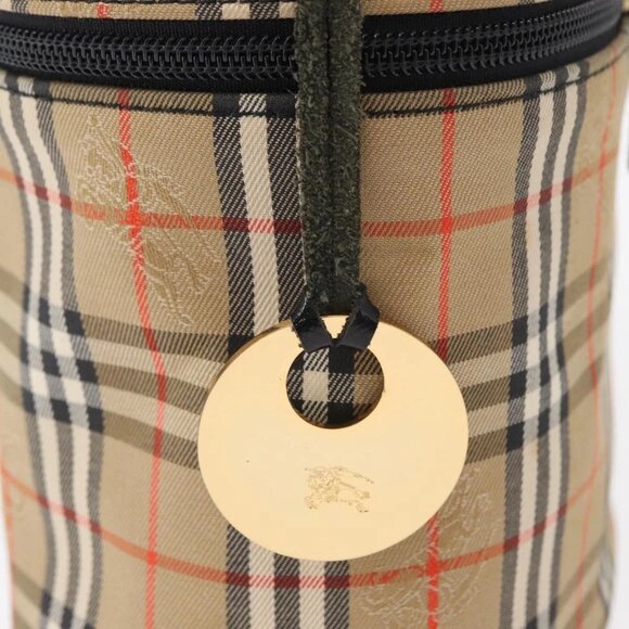 Authentic BURBERRY Nova Check Vanity Hand Bag bst384-121825 - Picture 4 of 16